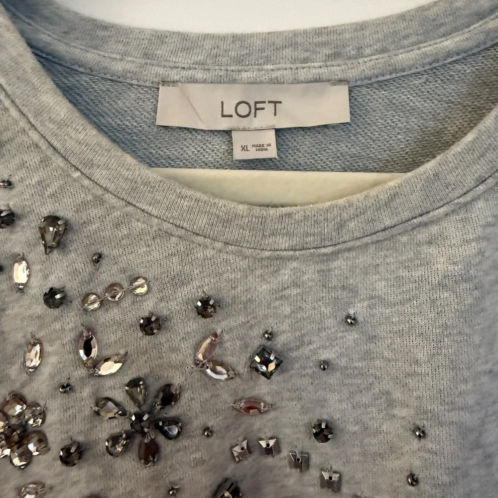 LOFT Embellished Sweatshirt - Picture 6 of 7